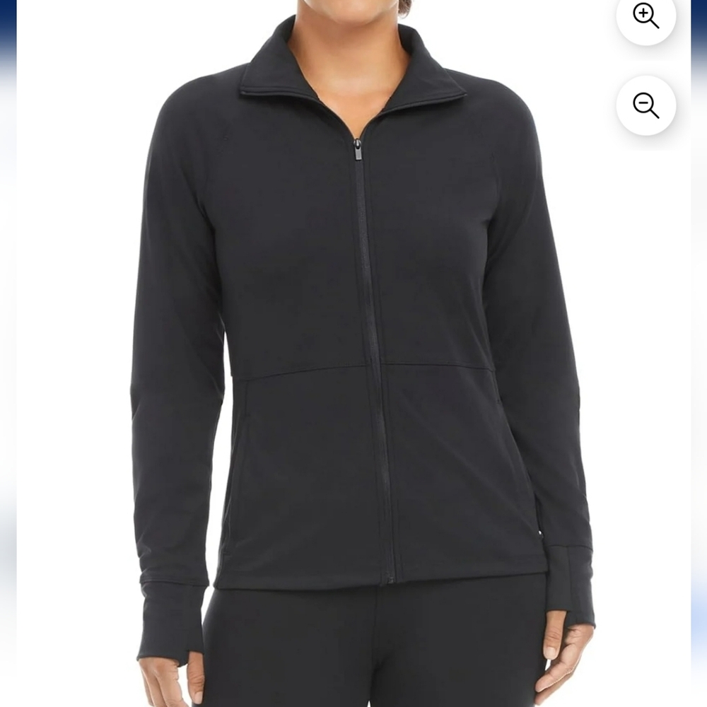 Jockey Black Tulip Hem Yoga Jacket - XLarge